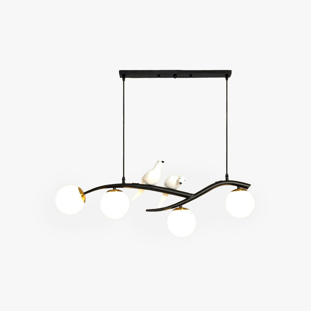 Dual Color Finish Bird Pendant Light With Ambient Glow